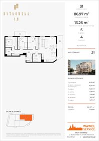 rzut mieszkanie na sprzedaż 87m2 mieszkanie Katowice, Bytkowska