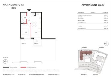 rzut mieszkanie na sprzedaż 42m2 mieszkanie Poznań, Winogrady, Naramowicka 100