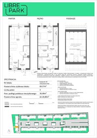 rzut mieszkanie na sprzedaż 69m2 mieszkanie Dębogórze, Pistacjowa 5