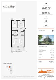 rzut mieszkanie na sprzedaż 69m2 mieszkanie Katowice, Bogucice - Dąbrówka Mała, Wiertnicza 32