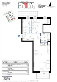rzut mieszkanie na sprzedaż 66m2 mieszkanie Łódź, Retkinia, Maratońska 49C