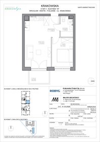 rzut mieszkanie na sprzedaż 38m2 mieszkanie Wrocław, Krzyki, Krakowska 112