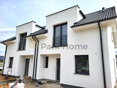 Nowoczesny dom bliźniak w Betkowie, 106 m², ogrzewanie gazowe dom Betkowo