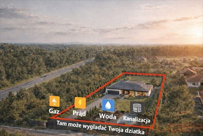 Do sprzedania działka 1507 m² z mediami w Niewodnicy Koryckiej działka Niewodnica Korycka