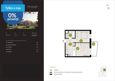 Przestronne 39 m² mieszkanie na sprzedaż w Bydgoszczy mieszkanie Bydgoszcz, Flisy, Mińska