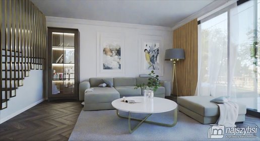 Nowoczesny segment 89 m2 z garażem i ogrzewaniem podłogowym dom Stargard, Pyrzyckie