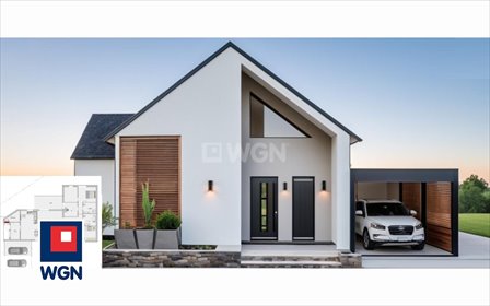Nowoczesny dom parterowy 149 m2 z dużą działką 861 m2 dom Jaworzno, Dabrowa Narodowa, Ludwika Dubiela