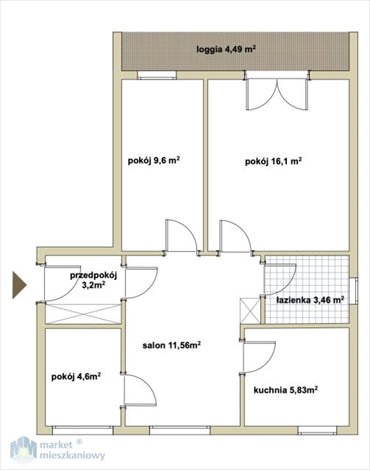 mieszkanie na sprzedaż 55m2 mieszkanie Warszawa, Ochota, Szczęśliwice, Opaczewska