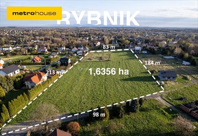 działka na sprzedaż 16356m2 działka Rybnik, Narutowicza