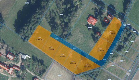 działka na sprzedaż 1119m2 działka Śmieszkowo, Polna