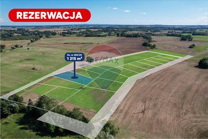 działka na sprzedaż 1315m2 działka Będzino