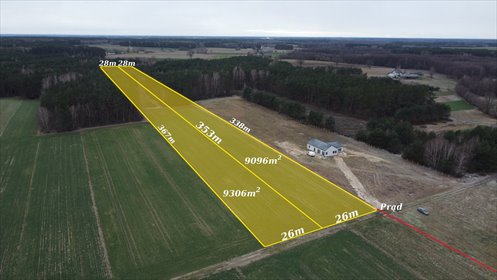Działka rolna 9096 m² z lasem - potencjał inwestycyjny działka Radziwie