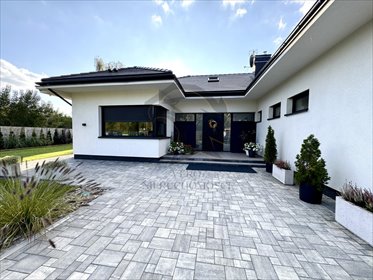 Nowoczesna willa 214 m² z garażem i ogrodem dom Konstantynów Łódzki, Kościelna