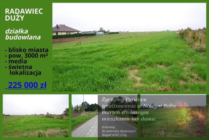 działka na sprzedaż 3000m2 działka Radawiec Duży