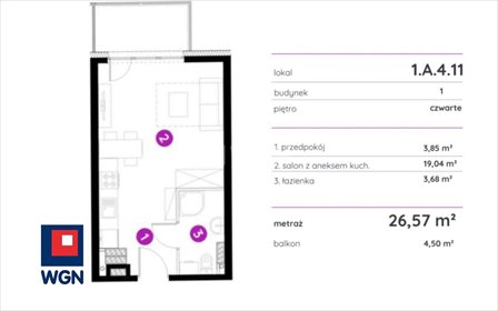 mieszkanie na sprzedaż 27m2 mieszkanie Gdańsk, Mostek