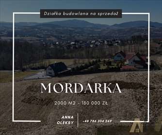 działka na sprzedaż 2000m2 działka Mordarka