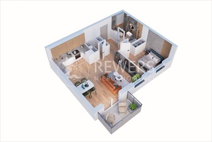 mieszkanie na sprzedaż 52m2 mieszkanie Dominów, Parkowa