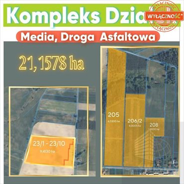 działka na sprzedaż 211600m2 działka Dobiegniew