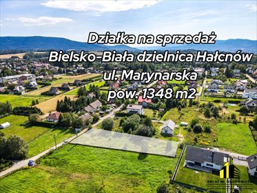 działka na sprzedaż 1348m2 działka Bielsko-Biała, Hałcnów