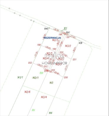 działka na sprzedaż 1102m2 działka Zalesie