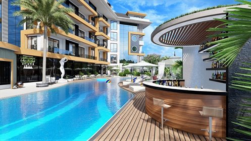 Nowoczesny apartament z basenem i smart domem w Alanyi mieszkanie Karakocalı, Karakocalı, Alanya, Antalya