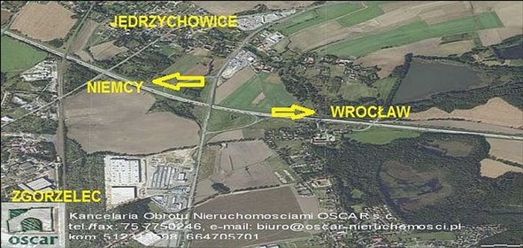 działka na sprzedaż 13536m2 działka Jędrzychowice
