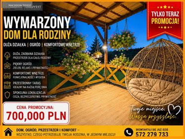 Dom wolnostojący 116 m2 na działce 3000 m2 w Szabdzie dom Szabda