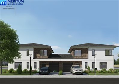 Nowoczesny bliźniak 158 m2 z garażem i dużą działką dom Szczęsne