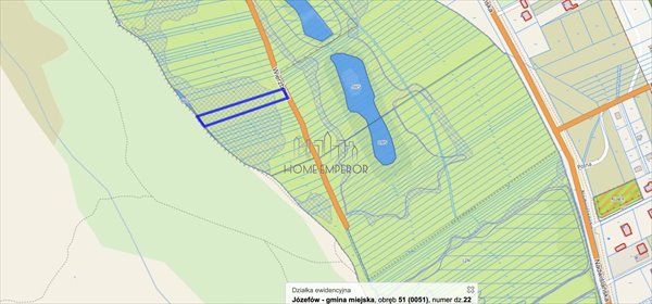 Działka 2039 m² pod zielone tereny w Józefowie. działka Józefów, Wierzbowa