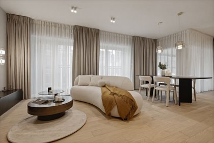 Ekskluzywny apartament w Mennica Residence z tarasem i dwoma miejscami mieszkanie Warszawa, Wola, Waliców