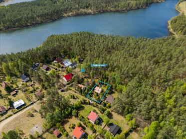 Urokliwy domek letniskowy 45 m2 w sercu Kaszubskiego Parku dom Węsiory, Jeziorna