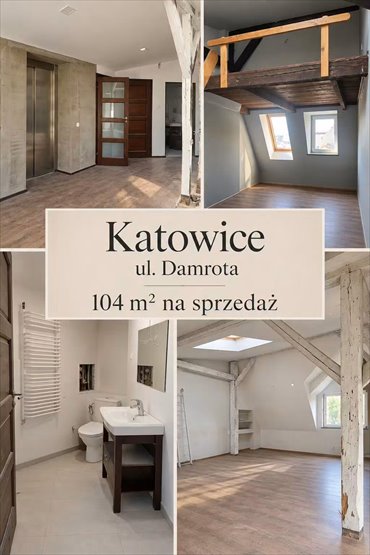 Sprzedam przestronne 104 m² z windą bezpośrednio w mieszkaniu mieszkanie Katowice, Centrum, Damrota