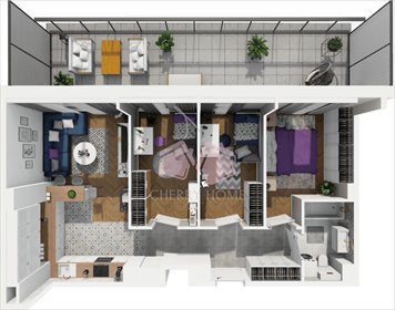 Mieszkanie czteropokojowe na sprzedaż Gdańsk, Siedlce, Seweryna Goszczyńskiego 64m2 Foto 2