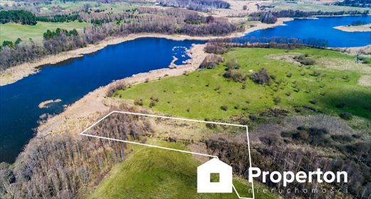 Działka 5251 m² z linią brzegową jeziora Sasek Wielki działka Dźwierzuty
