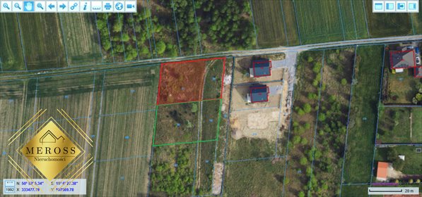 Polecam działkę 1020 m² w Antonowie z mediami i możliwością rozbudowy działka Antoniów