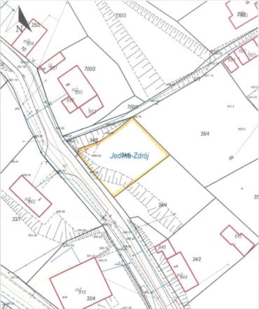 działka na sprzedaż 448m2 działka Jedlina-Zdrój, Bolesława Prusa