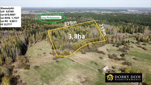 działka na sprzedaż 38000m2 działka Zabłotczyzna