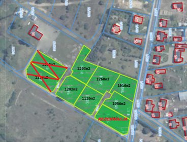 działka na sprzedaż 1253m2 działka Brzózki