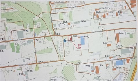 Działka inwestycyjna 1769 m² z koncepcją biur i usług działka Warszawa, Białołęka, Szklarniowa