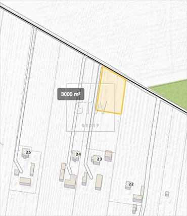 Działka rolna z możliwością zabudowy, 3000 m², asfalt działka Podole