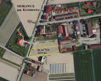 działka na sprzedaż 2439m2 działka Krośniewice