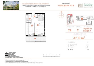 mieszkanie na sprzedaż 37m2 mieszkanie Bydgoszcz, Fordońska