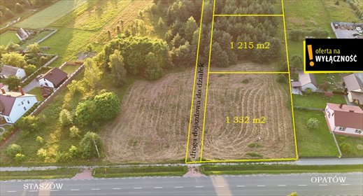 Na sprzedaż atrakcyjne działki budowlane 1332 m² w Kolonii Bogoria działka Kolonia Bogoria