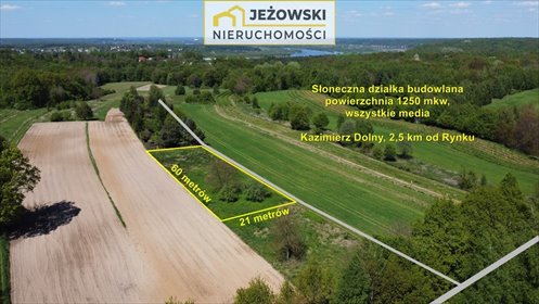 działka na sprzedaż 1250m2 działka Kazimierz Dolny