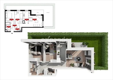 mieszkanie na sprzedaż 64m2 mieszkanie Poznań, Jeżyce, Klemensa Janickiego