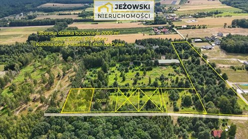 działka na sprzedaż 2000m2 działka Kolonia Góra Puławska