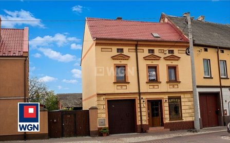 Kamienica z lokalem usługowym i garażem w Rawiczu dom Rawicz, Rawicz-Sarnowa, Kolejowa