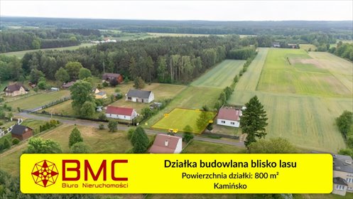 Na sprzedaż działka budowlana 800 m² w spokojnej okolicy działka Kamińsko