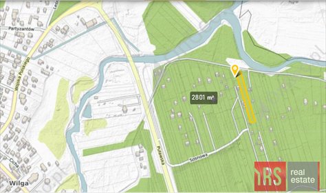 Działka 2801 m² w Wildze z lasem, zapraszam działka Wilga, Za Jazem