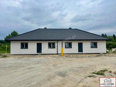 Komfortowy dom bliźniak z ogrodem, stan deweloperski dom Konin, Okólna